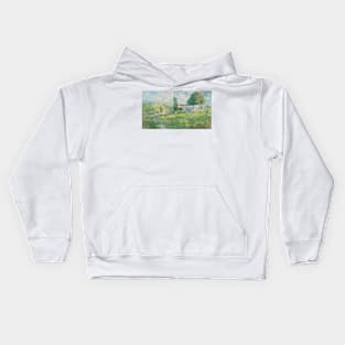 Summer by John Henry Twachtman Kids Hoodie